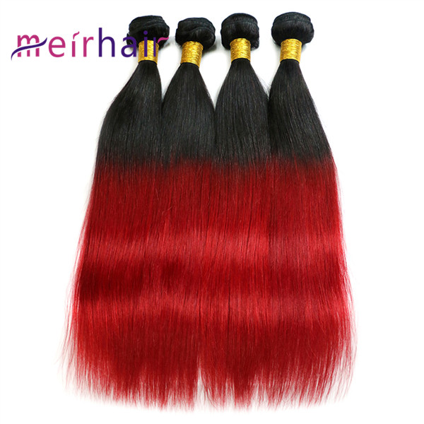 Ombre TB Red Human Hair Extensions